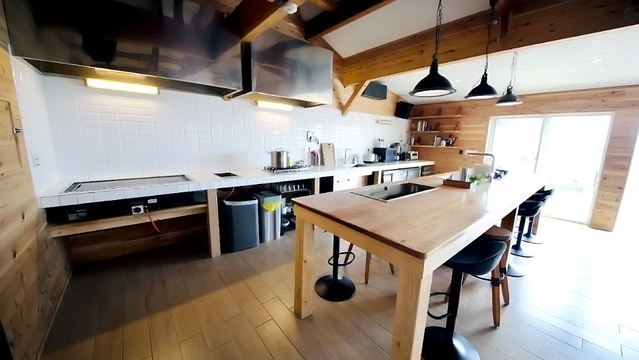 ビーチキャビン　キッチンの様子